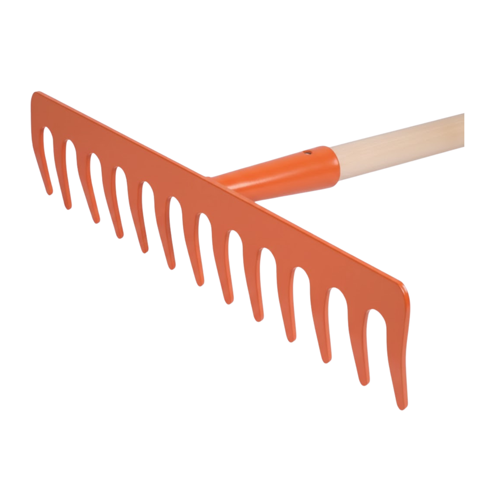 RASTRILLO JARDINERO 14 DIENTES, MANGO DE MADERA GROSOR 4MM