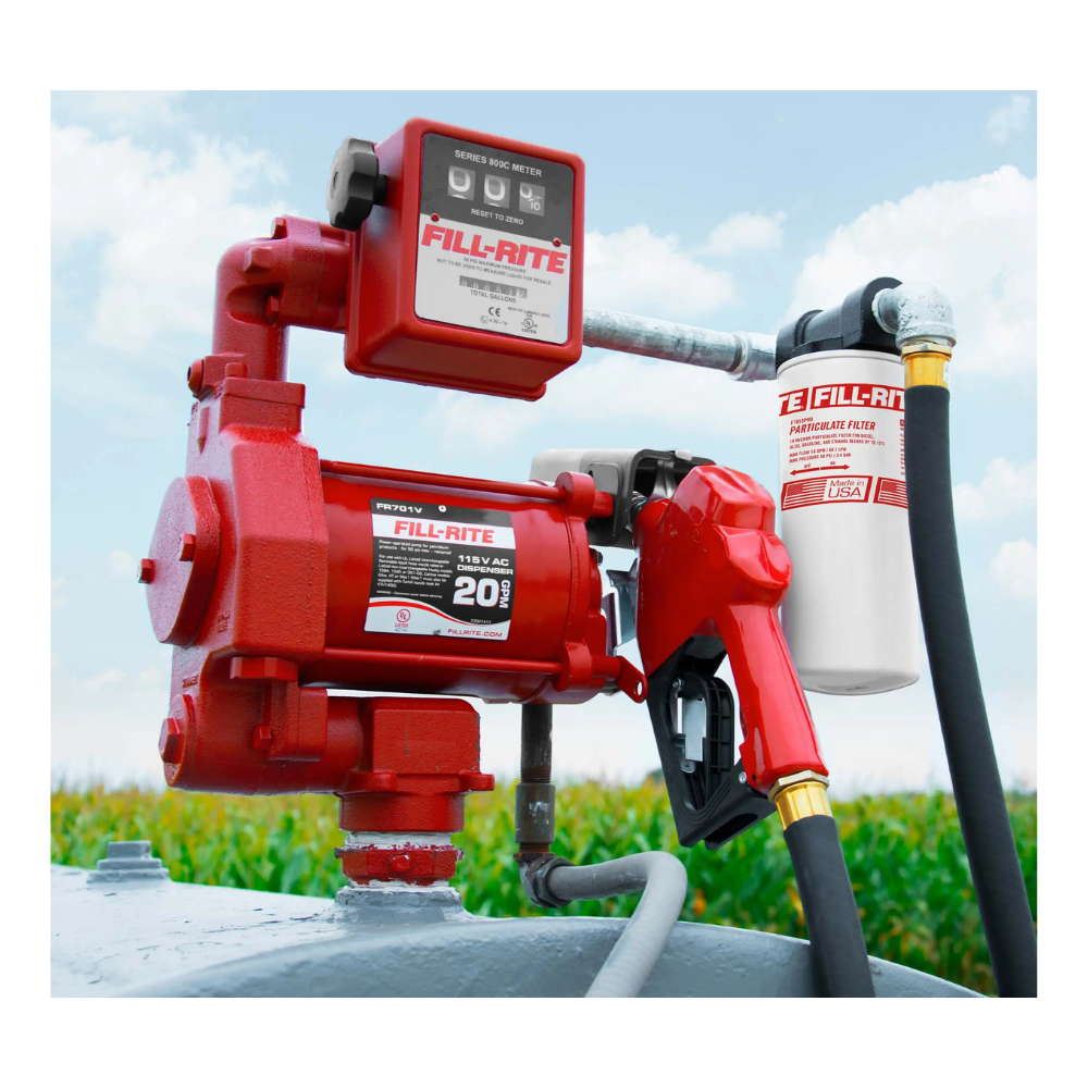 Bomba 220 v.,caudal 18 gpm. c/medidor (fr701vgl) - FILL