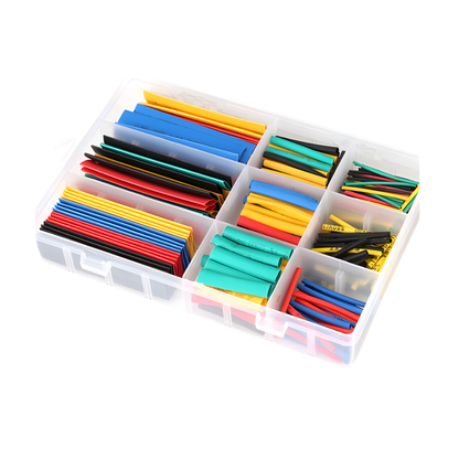 KIT 328 PCS. TERMORETRACTIL MEDIDAS Y COLORES