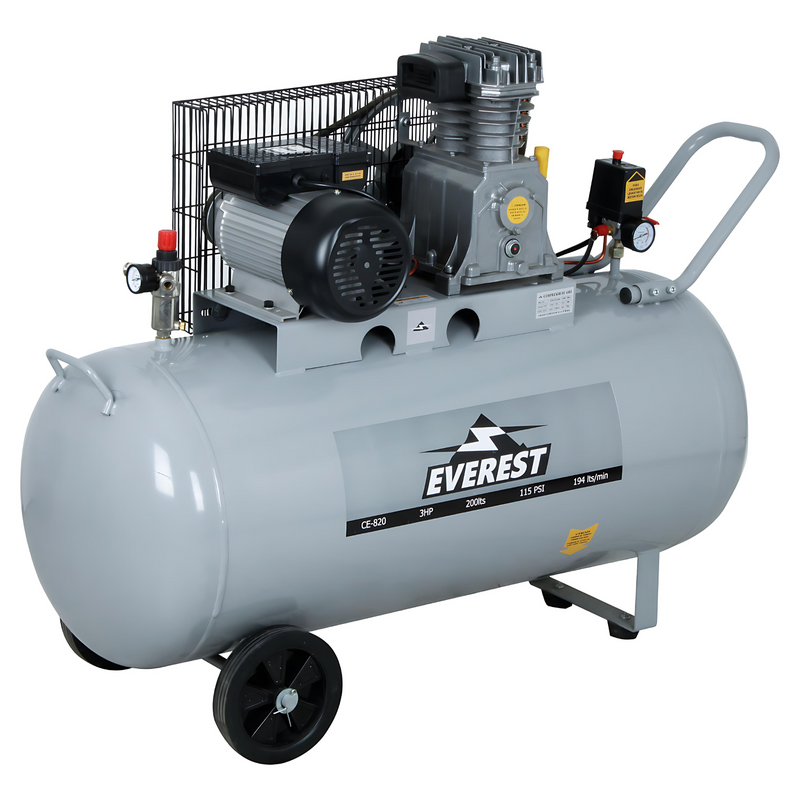 Compresor de aire 3 hp 200 litros CE-820 Everest