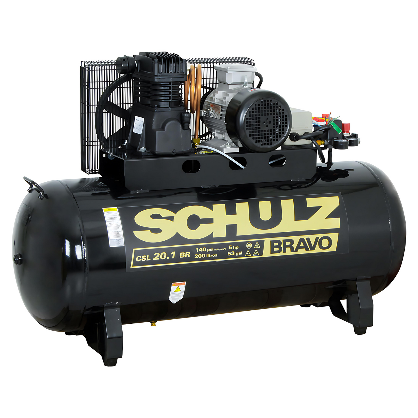 Compresor 5hp 200 litros 380v csl-20.1/200l bravo SCHULZ