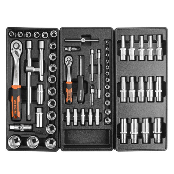 Carro porta herramientas para taller 6 cajones 163 piezas Wokin