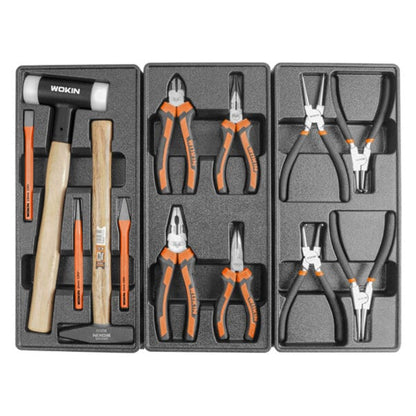Carro porta herramientas para taller 6 cajones 163 piezas Wokin