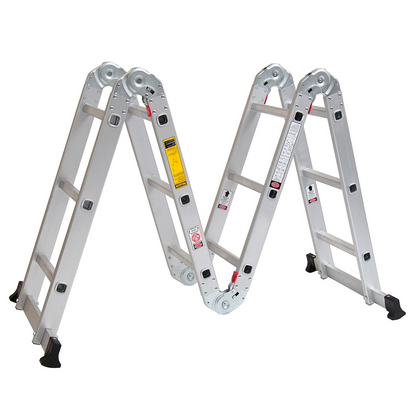 ESCALERA MULTIPROPOSITO ALUMINIO 12 PELDAÑOS 150 KG