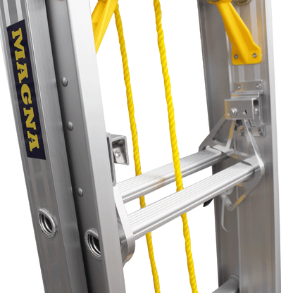 ESCALERA TELESCOPICA ALUMINIO 16 PELDA OS 150 KG MAGNA