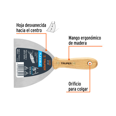 ESPATULA ACERO FLEXIBLE TRUPER 5