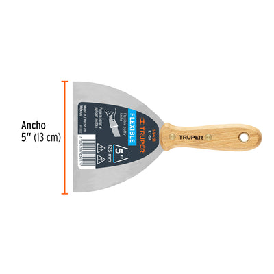 ESPATULA ACERO FLEXIBLE TRUPER 5