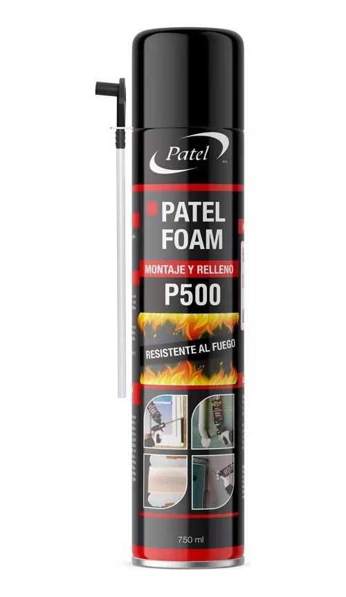 Espuma poliuretano ignífuga 750ml P500 Patel