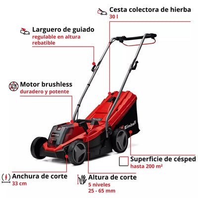 CORTACESPED INALAMBRICO 18V+CARG+BAT 4ah