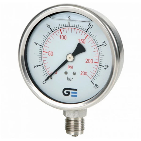 MANOMETRO INOX. C/GL. 4 0-10