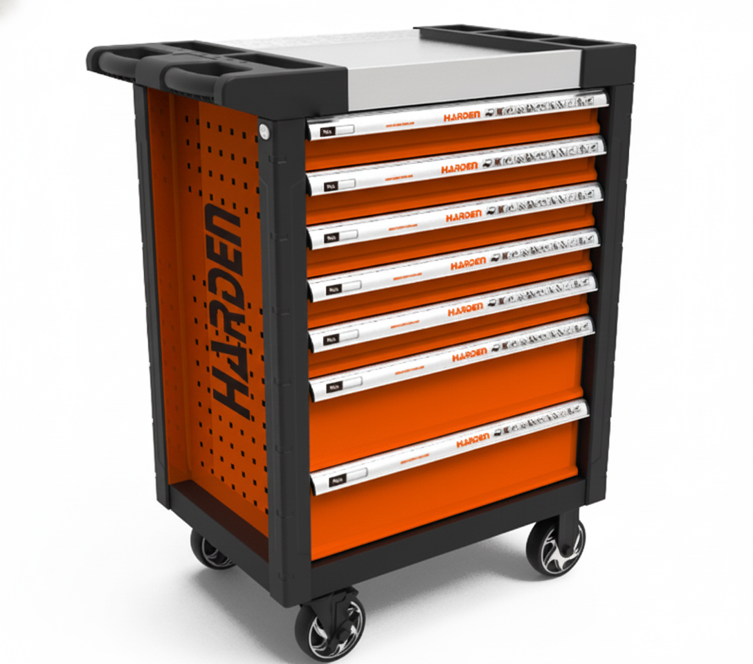 CARRO PORTA HERRAMIENTAS 7 BANDEJAS 150 piezas HARDEN