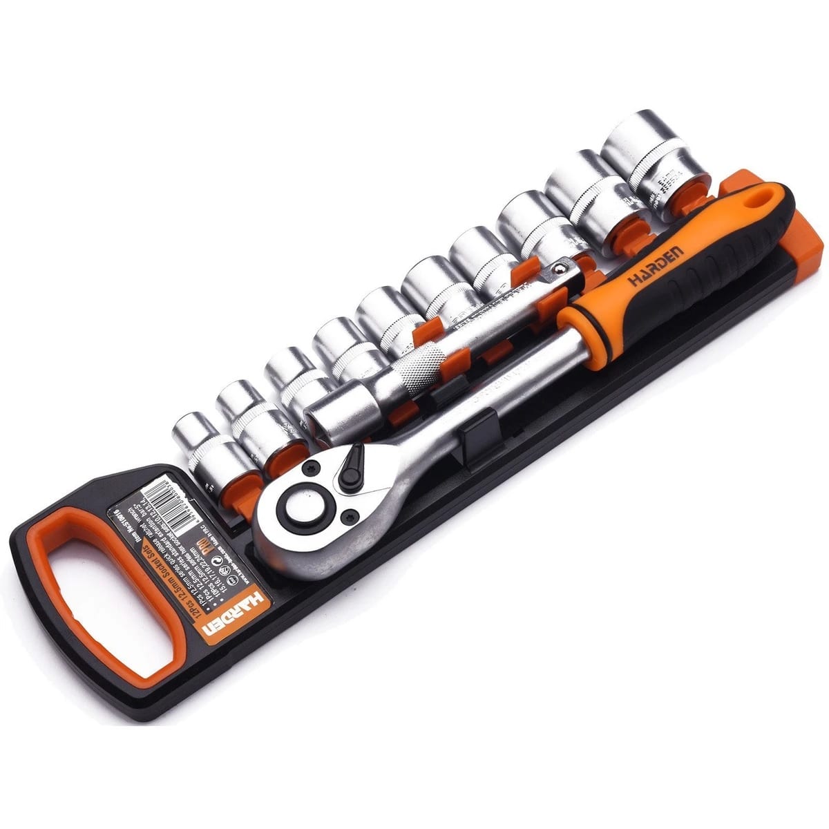Juego de Dados + Chicharra 1/2" 12pzs HARDEN