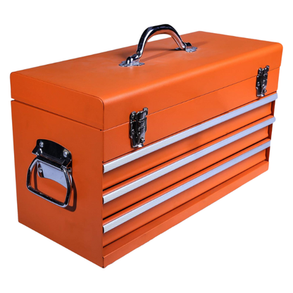Caja porta herramientas 20 metálica 3 cajones Harden