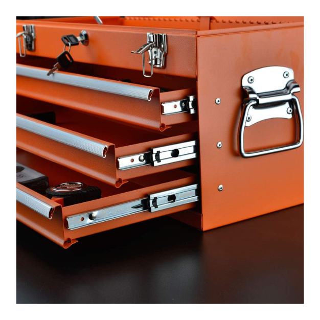 Caja porta herramientas 20 metálica 3 cajones Harden