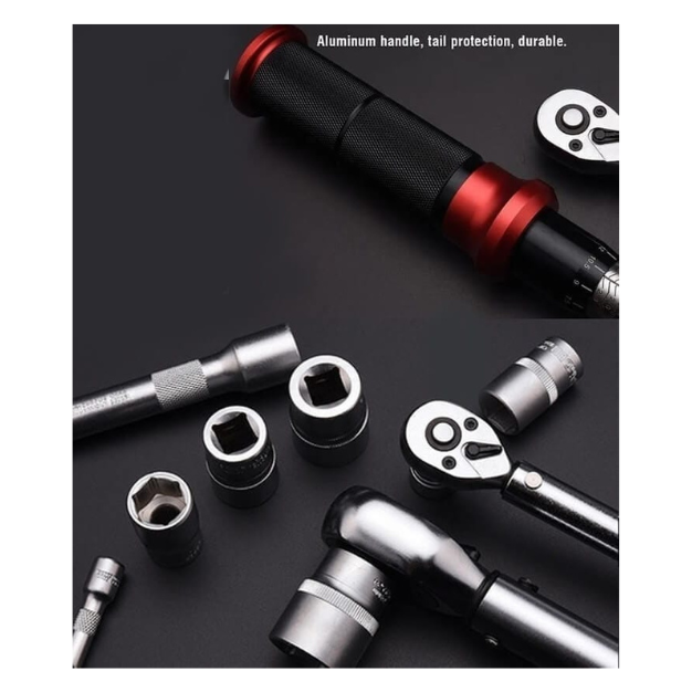Set Llave de Torque 1/4 5-25NM con accesorios 13 piezas Harden