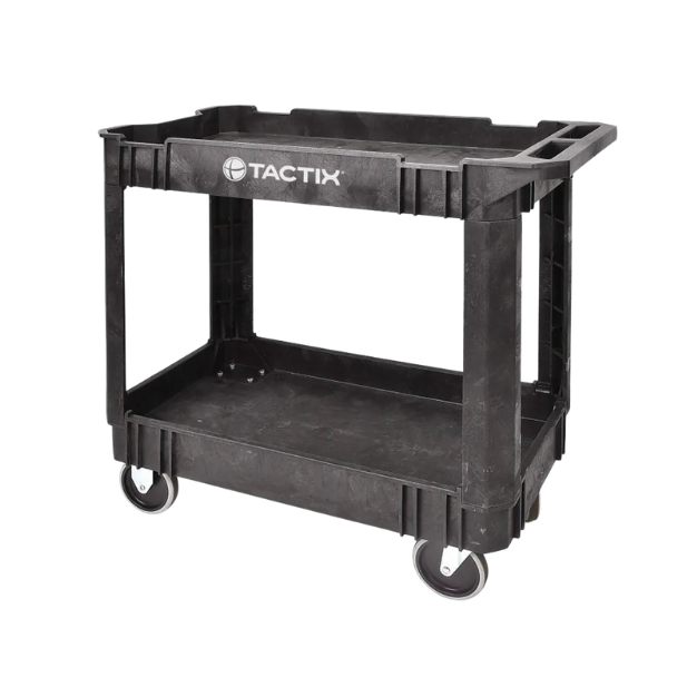 CARRO PLASTICO TACTIX # 326089 C/RUEDAS 2 GAVETAS 86,6X44X82,5 CM.