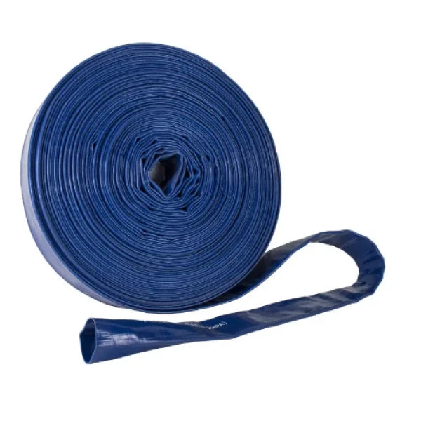MANGUERA PVC AZUL PLANA 2"