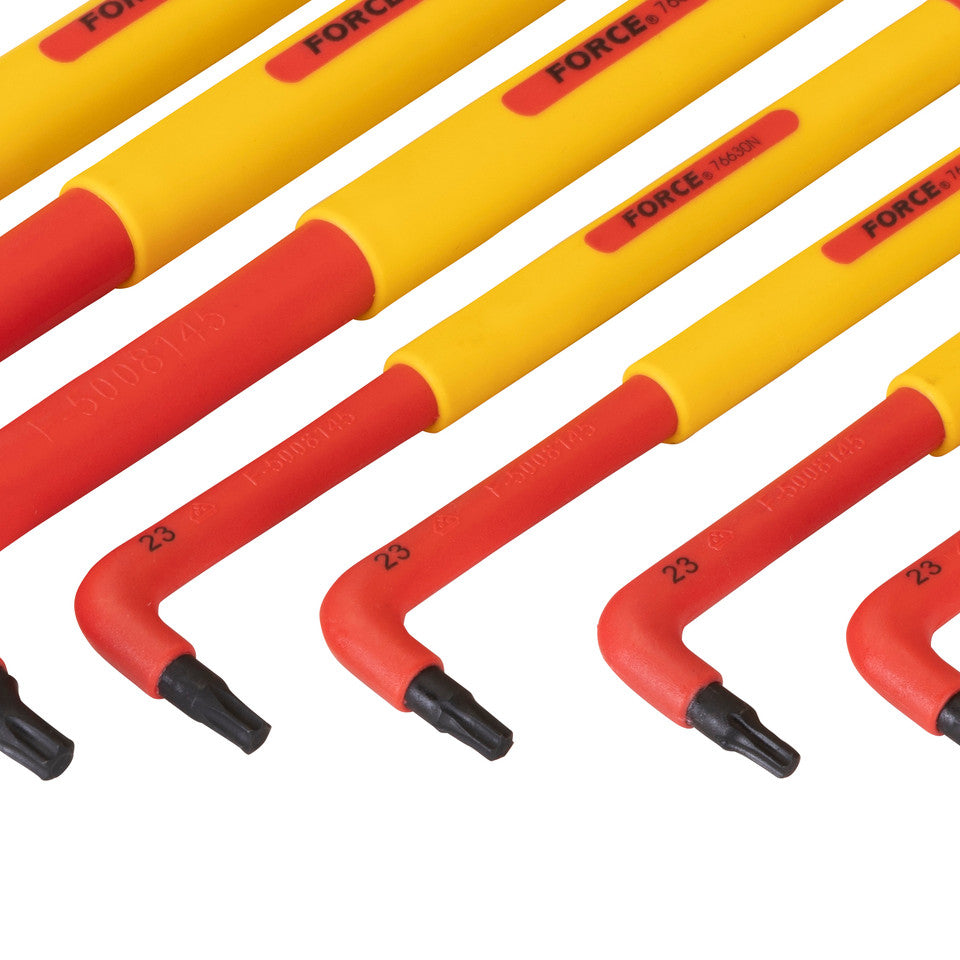 Jgo llaves torx 9 pzs. 1000v (K50926N) - FORCE