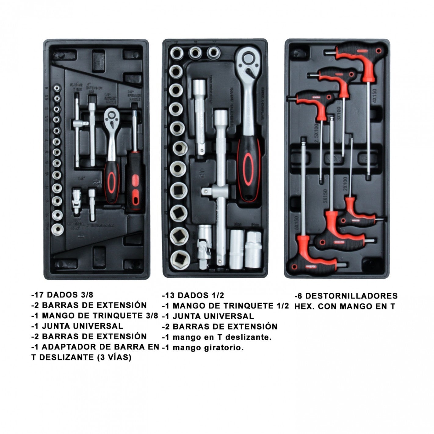 CARRO C/ 110 HERRAMIENTAS MECANICA BASICA KN203330