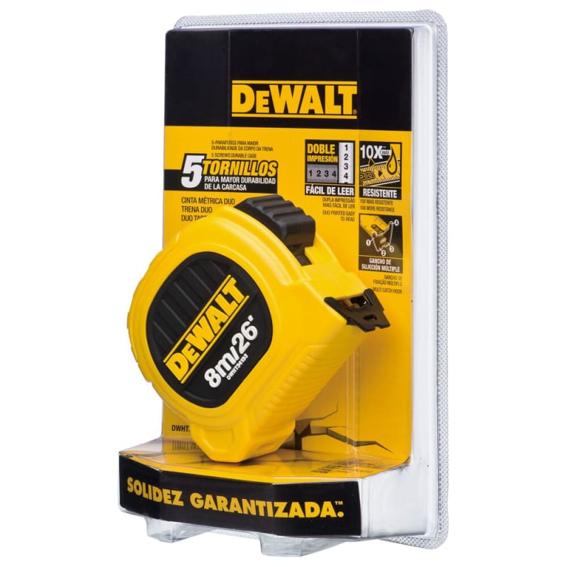 CINTA METRICA DEWALT DUO 8M/26' X 25MM