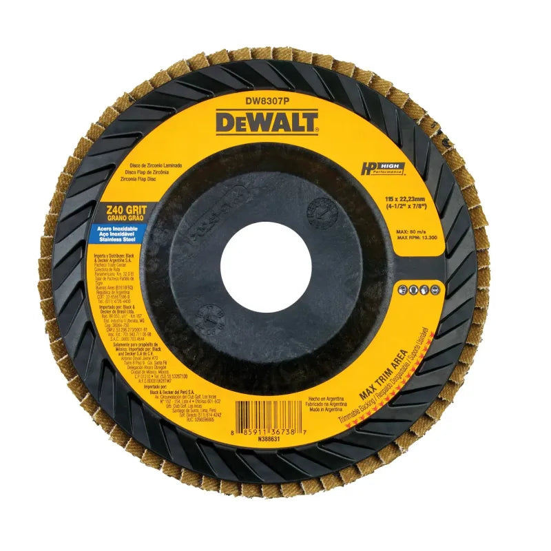 DISCO TRASLAPADO DW ZIRCONIA 115mm Z40