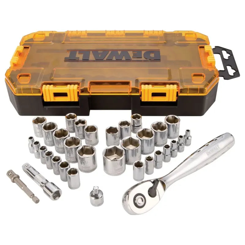 SET DE DADOS DE 1/4 Y 3/8 Y 34 PIEZAS