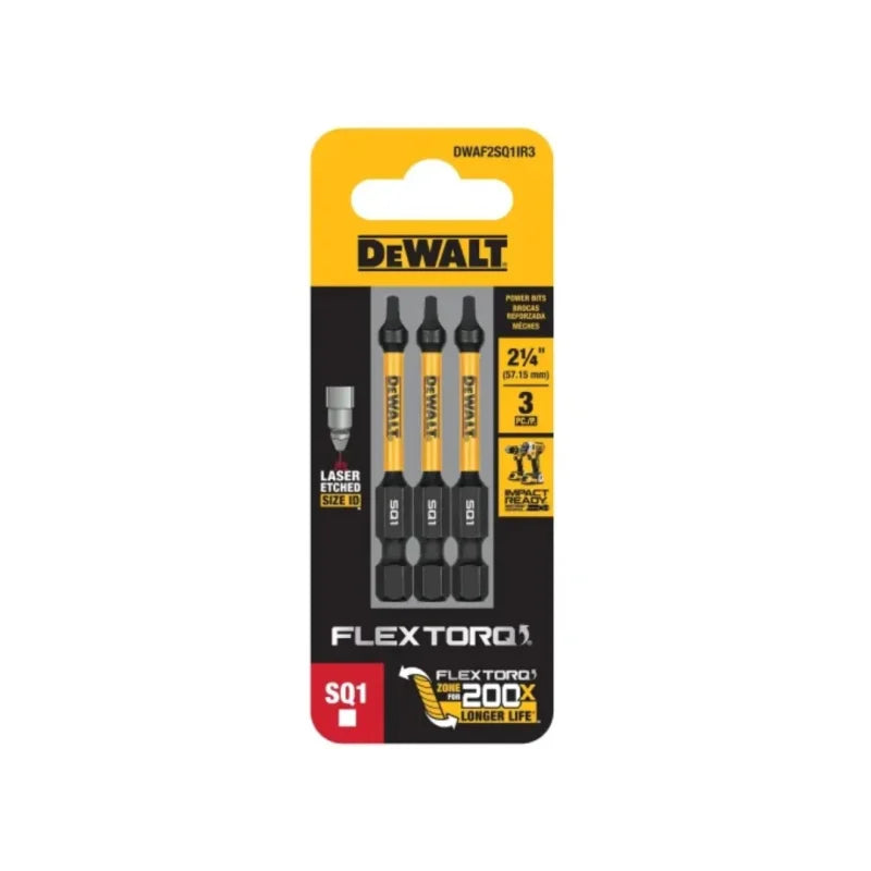 FLEXTORQ SQ1 2-1/4Pulg (3 pzas)