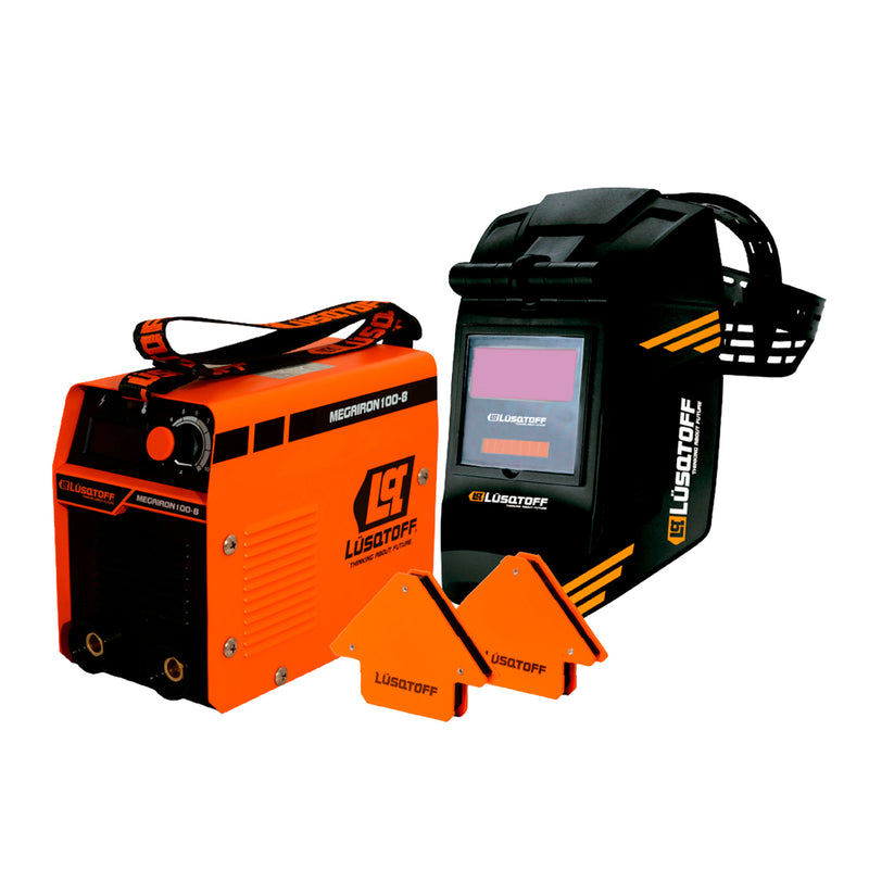 Soldadora Inverter 100 amp con accesorios Lusqtoff