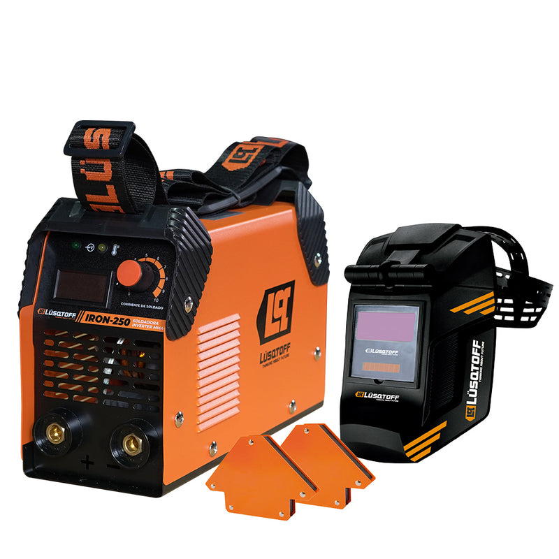 Soldadora Inverter 180 amp con accesorios Lusqtoff