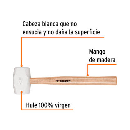 MACETA DE GOMA TRUPER PARA DESABOLLAR FINO 24 OZ # MH-24 (16932)
