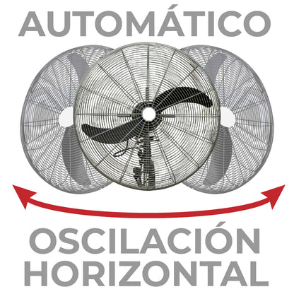VENTILADOR INDUSTRIAL DE PARED 30 PULGADAS TECNOPLUS