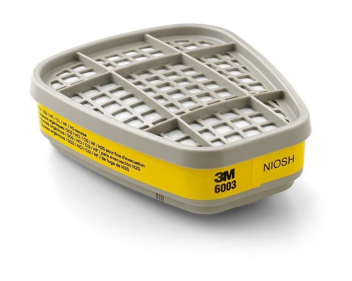 Filtro 3M Vapores Orgánicos y Gases Ácidos 6003 (7014) 3M