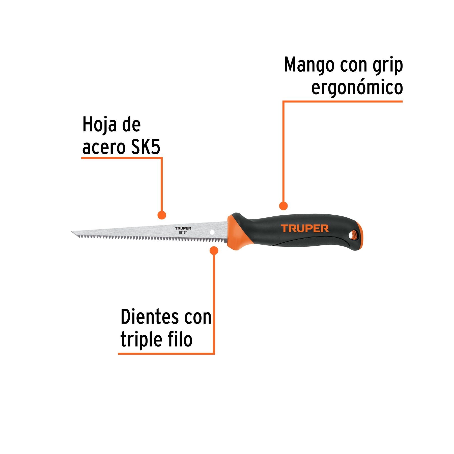 SERRUCHO TRUPER PARA MUROS DE YESO HOJA 6" # STP-6X (18174)