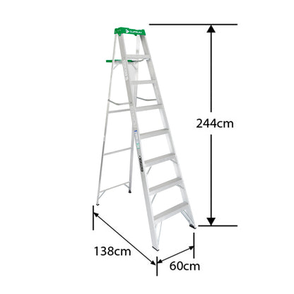 ESCALERA ALUMINIO TIJERA 8 PELDA OS CUPRUM