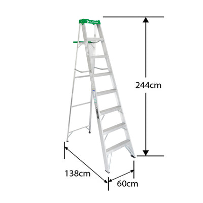 ESCALERA ALUMINIO TIJERA 8 PELDA OS CUPRUM