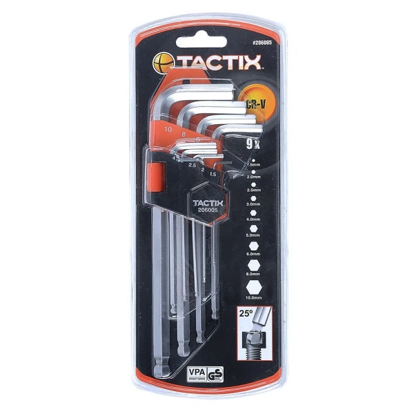 JGO.LLAVE ALLEN LG.1.5-10MM. TACTIX #206005