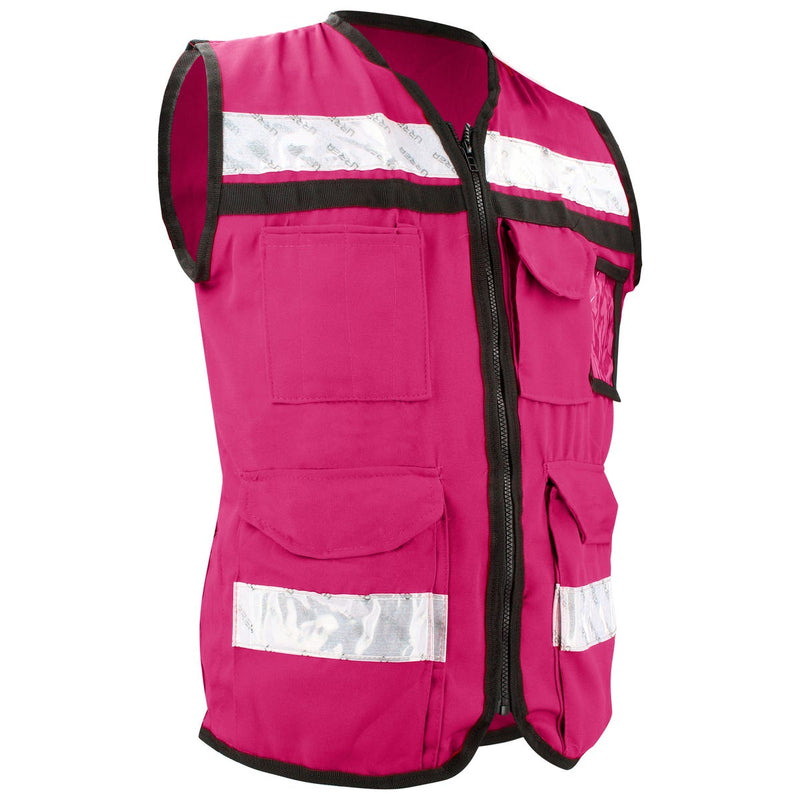 Chaleco cerrado rosa M (TWS-USCH82) - URREA