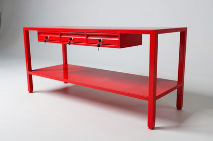 Mesa de trabajo metálica 3 cajones