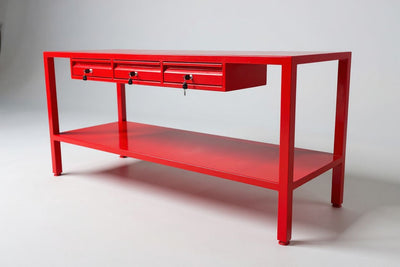 Mesa de trabajo metálica 3 cajones