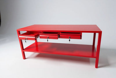 Mesa de trabajo metálica 3 cajones