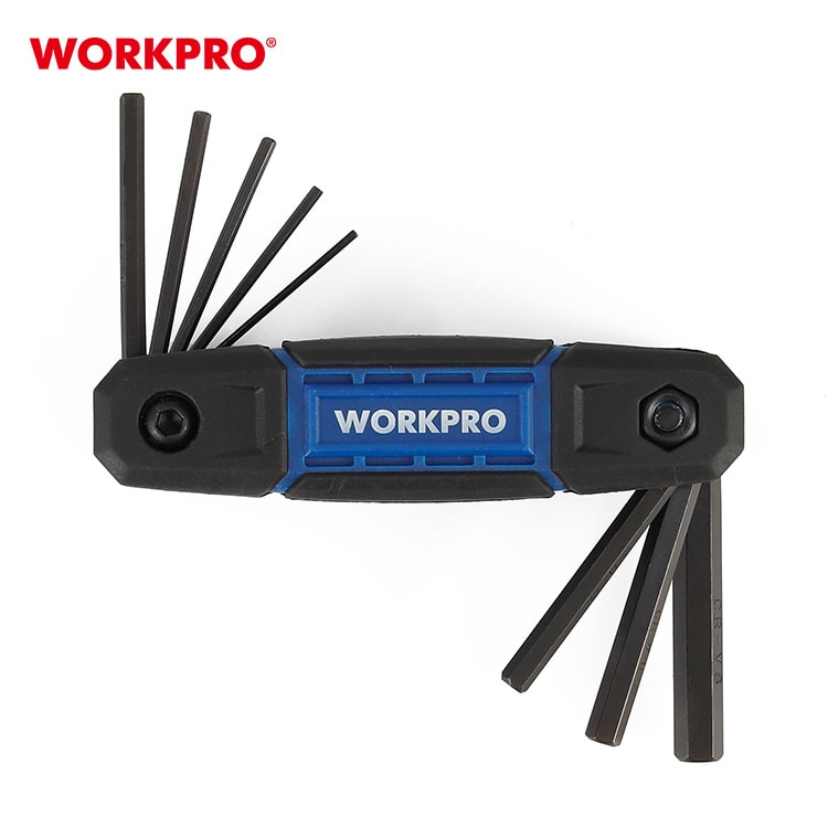 Juego de llaves allen plegable WORKPRO