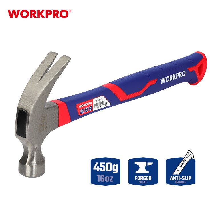 Martillo Curvo 16oz WORKPRO