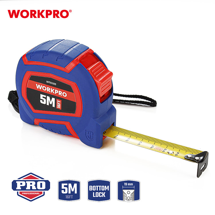 Cinta métrica profesional 5m x 19mm. WORKPRO