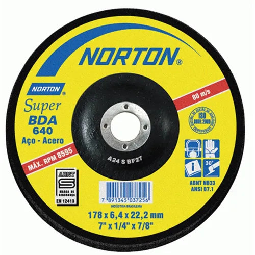 Disco desbaste 9.0 #bda-640 a/c (10057330) - NORTON