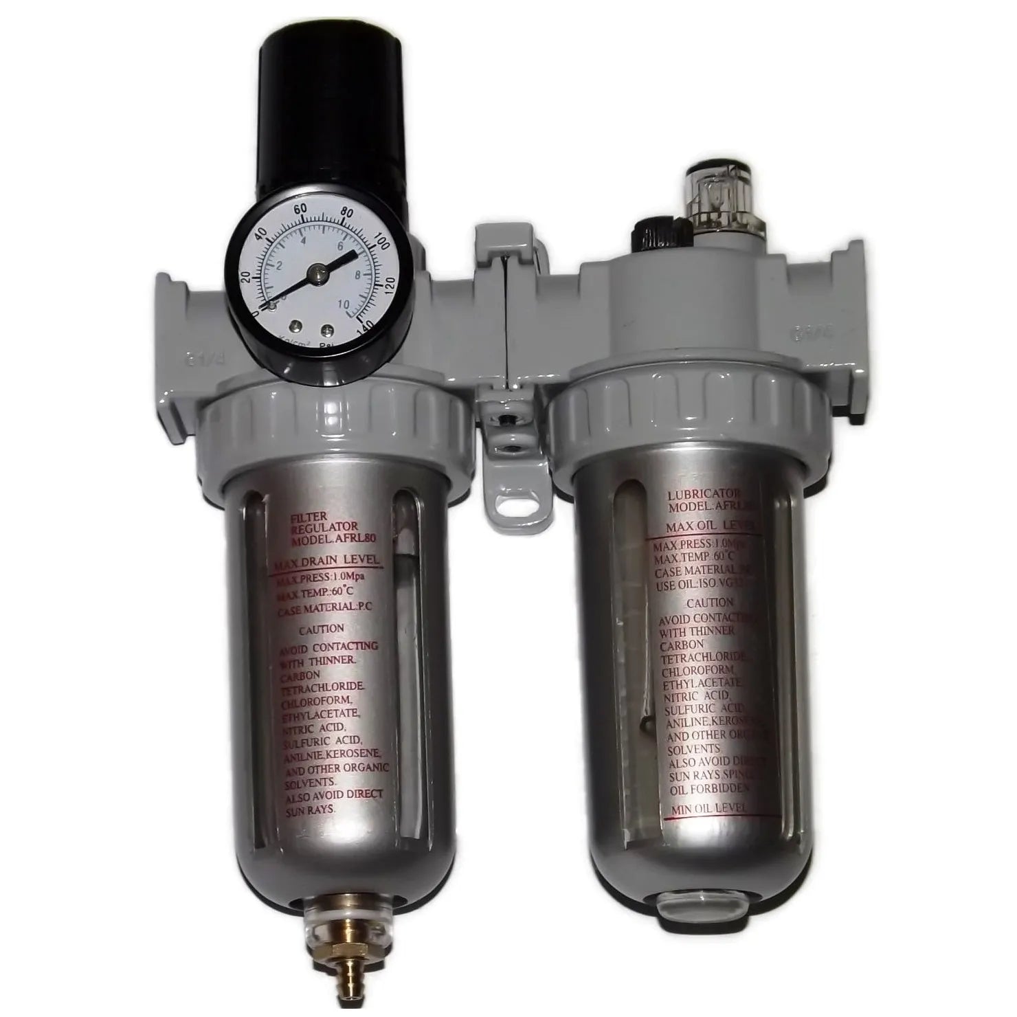 Filtro-regulador-lubricador 1/4" (afrl80) - MUZI
