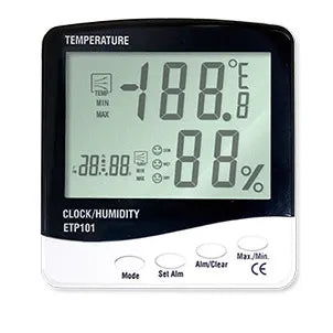 Termometro-reloj-humedad (etp-101) - E SUN