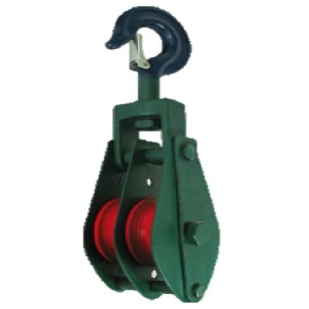 Roldana cable doble de  8" (b0206) - SANLI