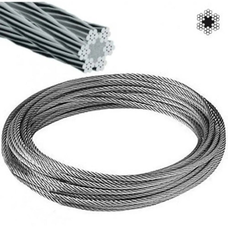 Cable acero galv. 6x7x5 mm. (6x7x 5) - SANLI