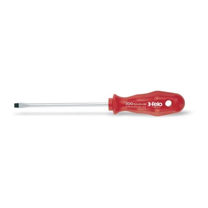 Destornill.plano 8.0x175mm m/rojo (20008690) - FELO