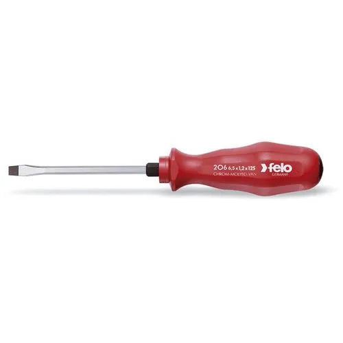 Destornill.plano 8.0x150mm hexag.m/rojo (20608090) - FELO